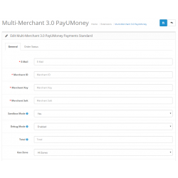 Multi Merchant / Dropshipper PayUMoney 3.0