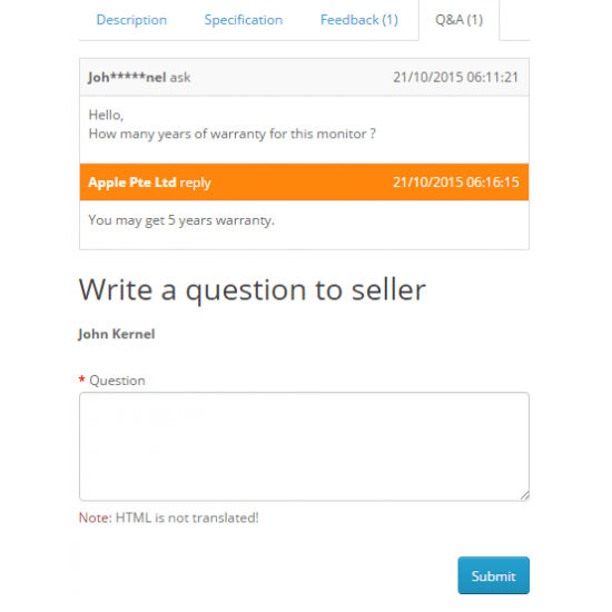 Multi Vendor / Dropshipper Advance Rating And QA 2.0 Multi Vendor / Dropshipper Advance Rating And QA 2.0