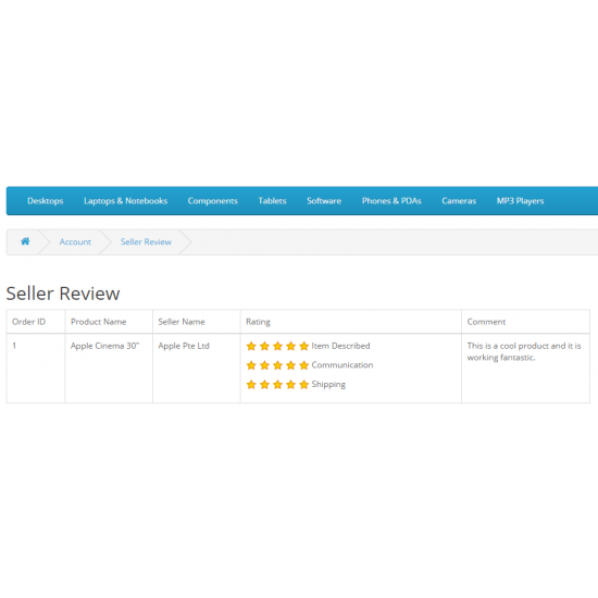 Multi Vendor / Dropshipper Advance Rating And QA 2.0 Multi Vendor / Dropshipper Advance Rating And QA 2.0