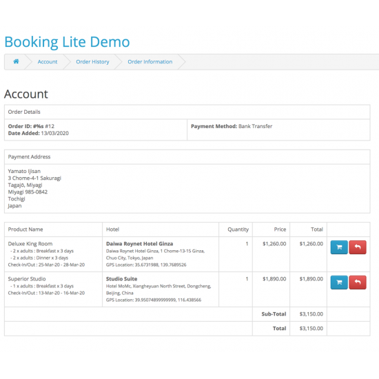 Booking Lite System