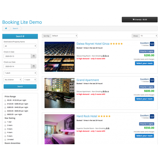 Booking Lite System