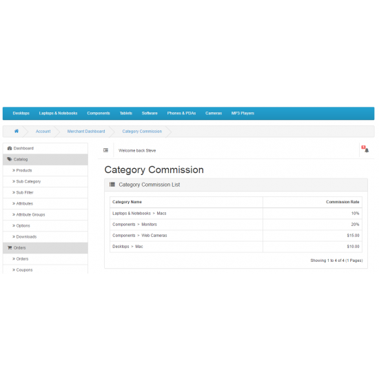 Multi Merchant / DropShipper Category Commission 3.0