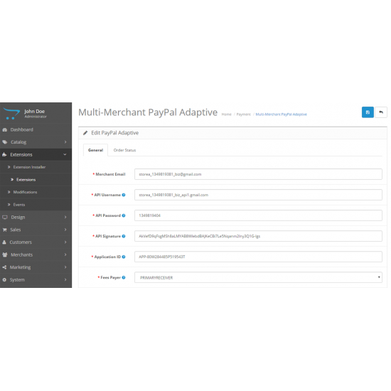 Multi Merchant / Dropshipper Paypal Adaptive 3.0 Multi Merchant / Dropshipper Paypal Adaptive 3.0