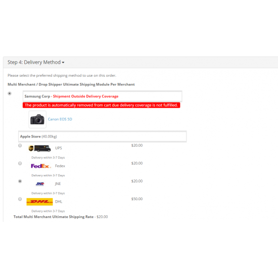 Multi Merchant/ Drop Shipper Ultimate Shipping 3.0