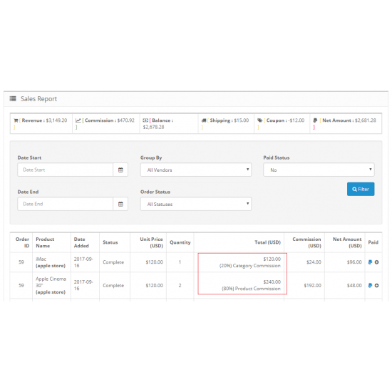 Multi Vendor / Drop Shipper Category Commission Module Multi Vendor / Drop Shipper Category Commission Module