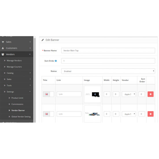 Multi Vendor / Dropshipper Vendor Logo EX 2.0 