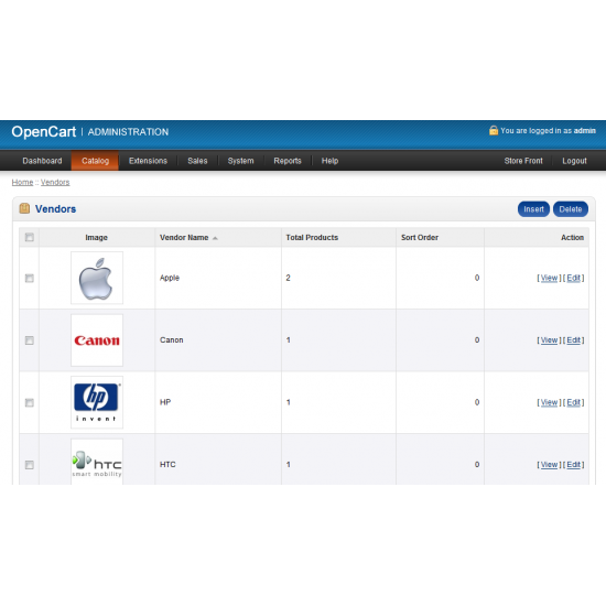 Vendor / DropShipper Module