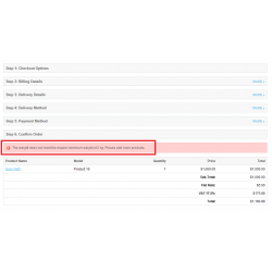 MinMax Order Limit