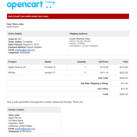 Multi Vendor / DropShipper Module (OpenCart Addon - vQmod) Multi Vendor / DropShipper Module (OpenCart Addon - vQmod)
