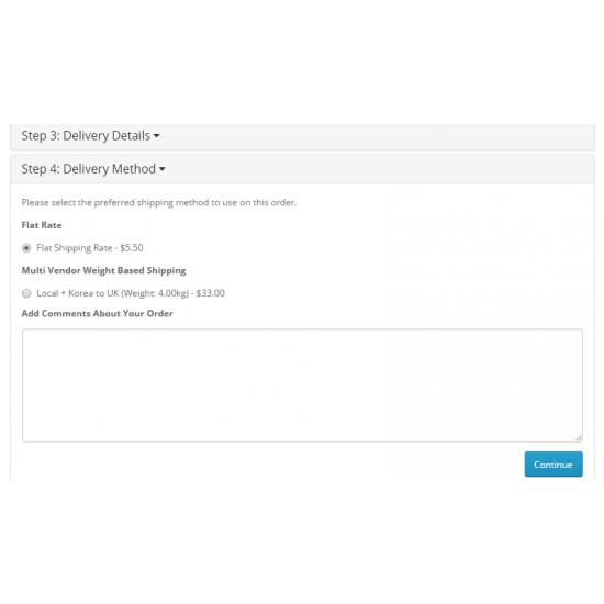 Multi Vendor / DropShipper Weight Base Shipping