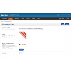 Promotional Tags Features Rich (OpenCart Addon)