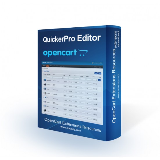 QuickerPro Editor (OpenCart Addon)