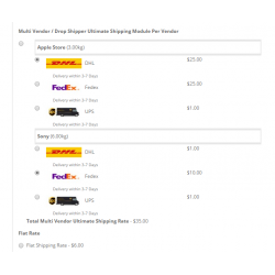 Multi Vendor / Drop Shipper Ultimate Shipping Module Per Vendor